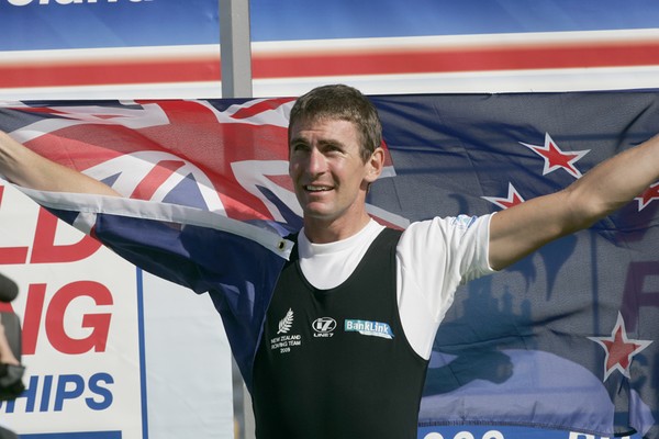 Three times world champion single sculler Duncan Grant � one of rowing�s stars at the Cambridge parade